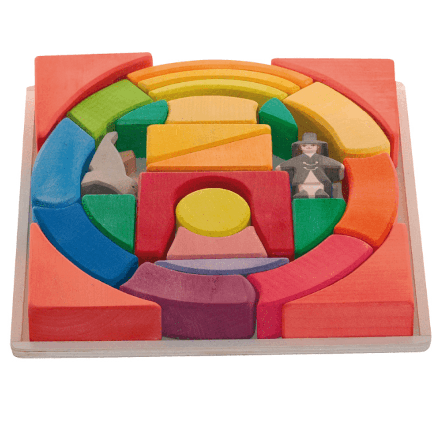 Ostheimer Rainbow Circus Block Set - vendor-unknown - Honeybee Toys