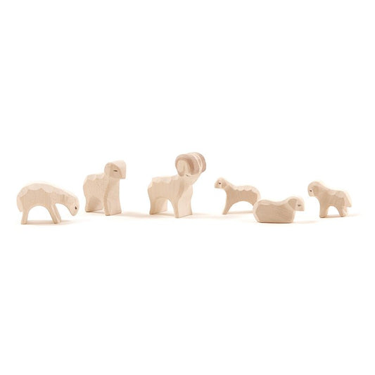 Ostheimer Sheep Small, 6 pieces - vendor-unknown - Honeybee Toys