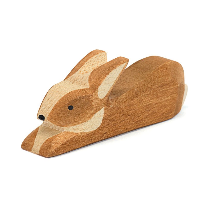 Ostheimer Spotted Rabbit Brown Lying - vendor-unknown - Honeybee Toys