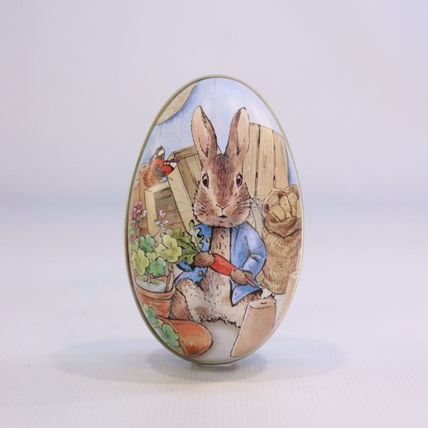 Peter Rabbit Easter Egg Tin Blue - vendor-unknown - Honeybee Toys