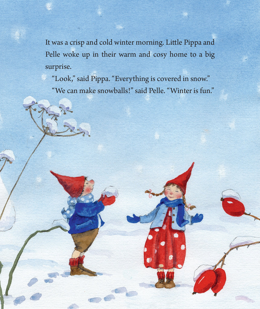 Pippa and Pelle in the Winter Snow