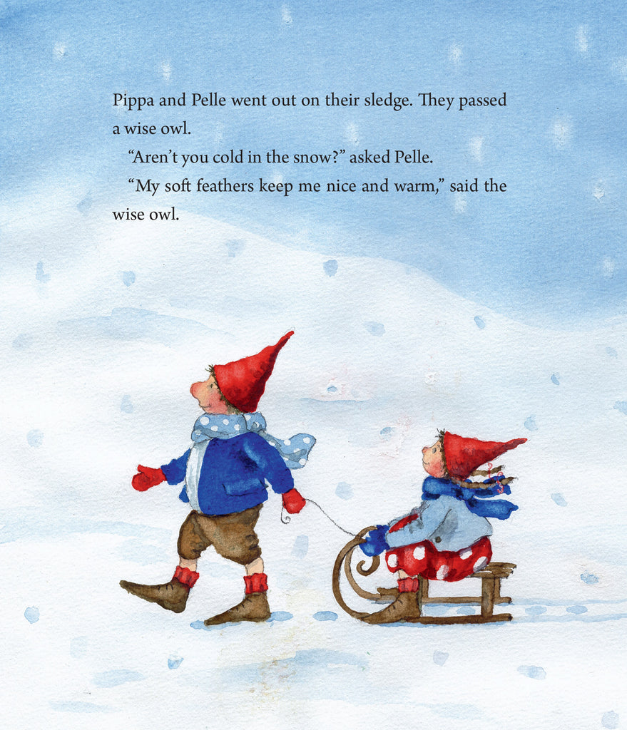 Pippa and Pelle in the Winter Snow