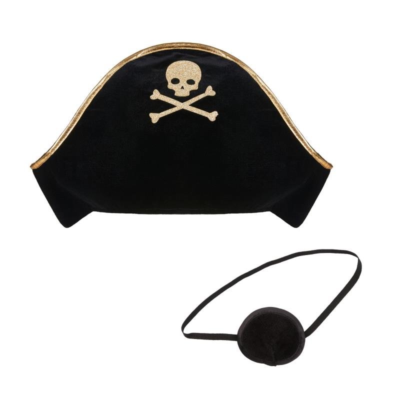 Pirate Dress-Up Set Black - vendor-unknown - Honeybee Toys