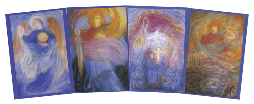 Postcard Archangels Set of 4 - vendor-unknown - Honeybee Toys