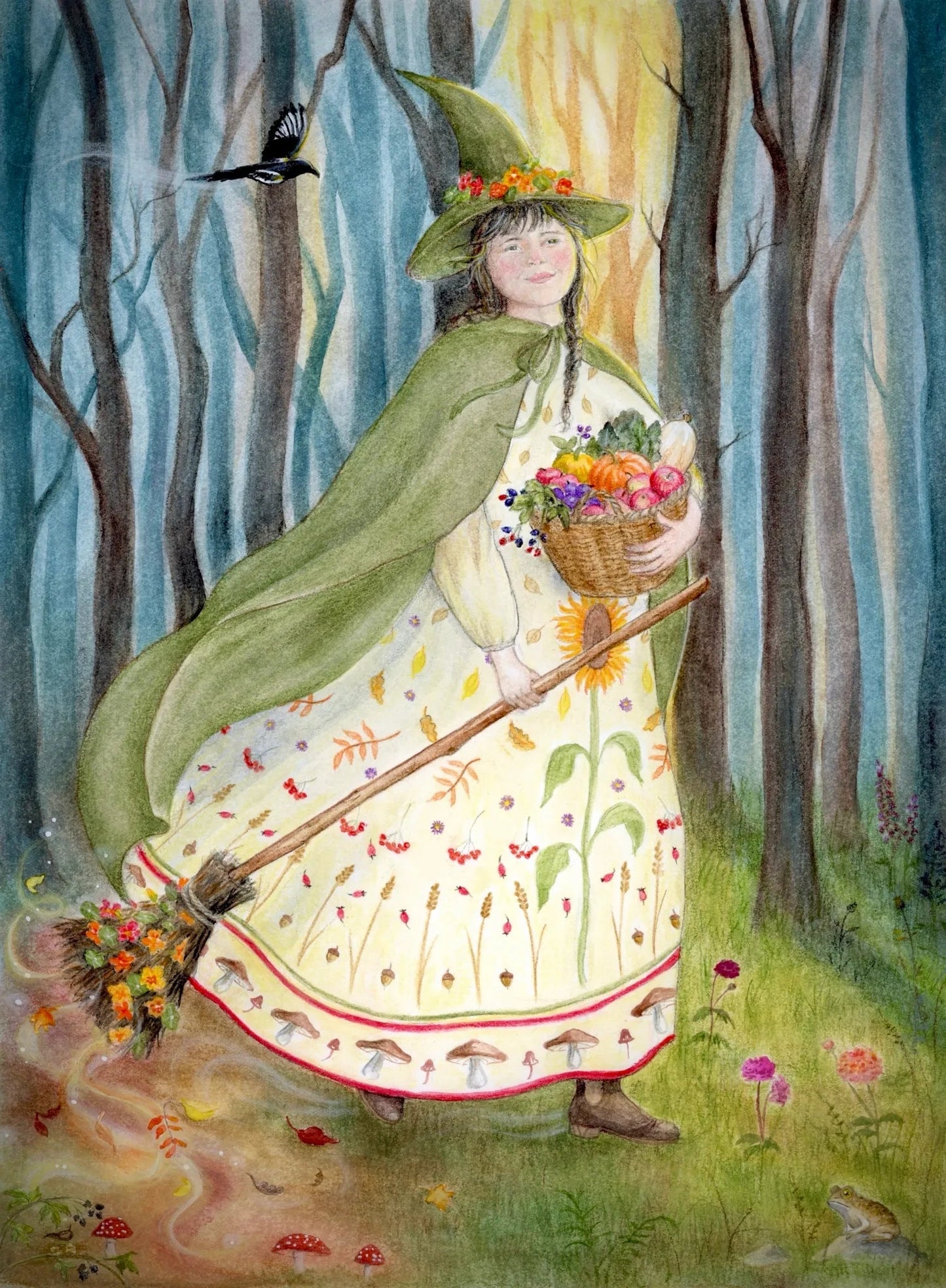 Postcard Arrival of Autumn - vendor-unknown - Honeybee Toys