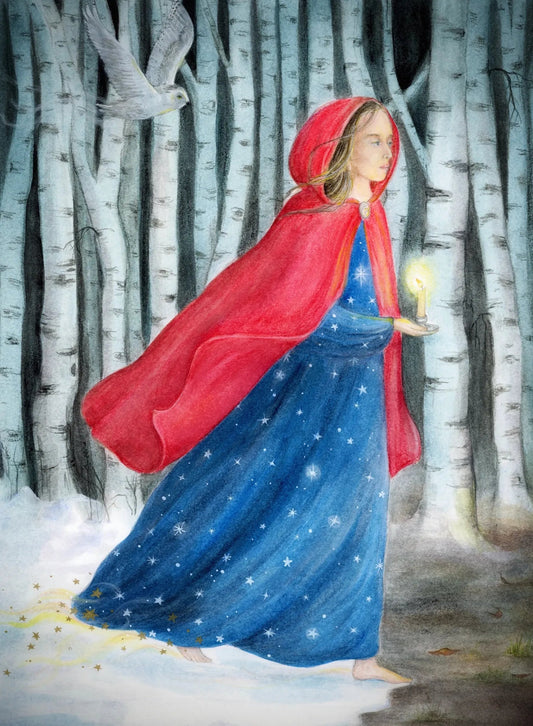 Postcard Arrival of Winter - vendor-unknown - Honeybee Toys