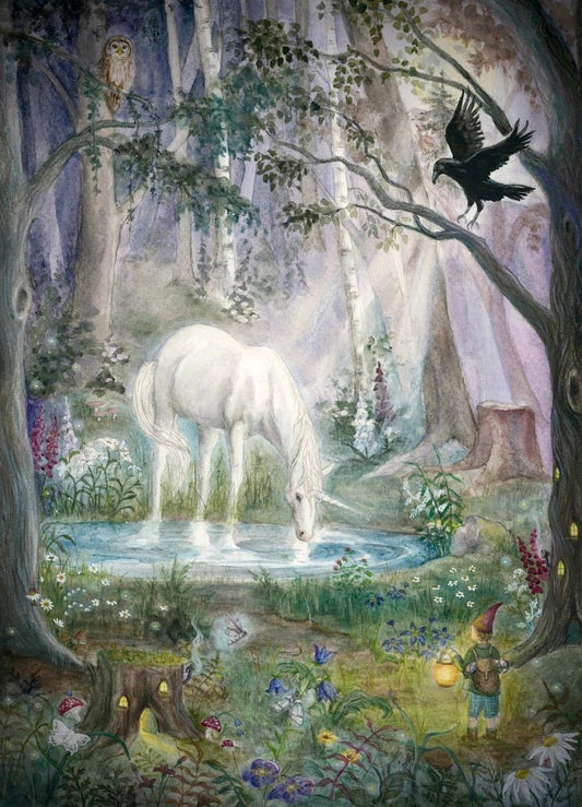 Postcard Midnight Forest - vendor-unknown - Honeybee Toys
