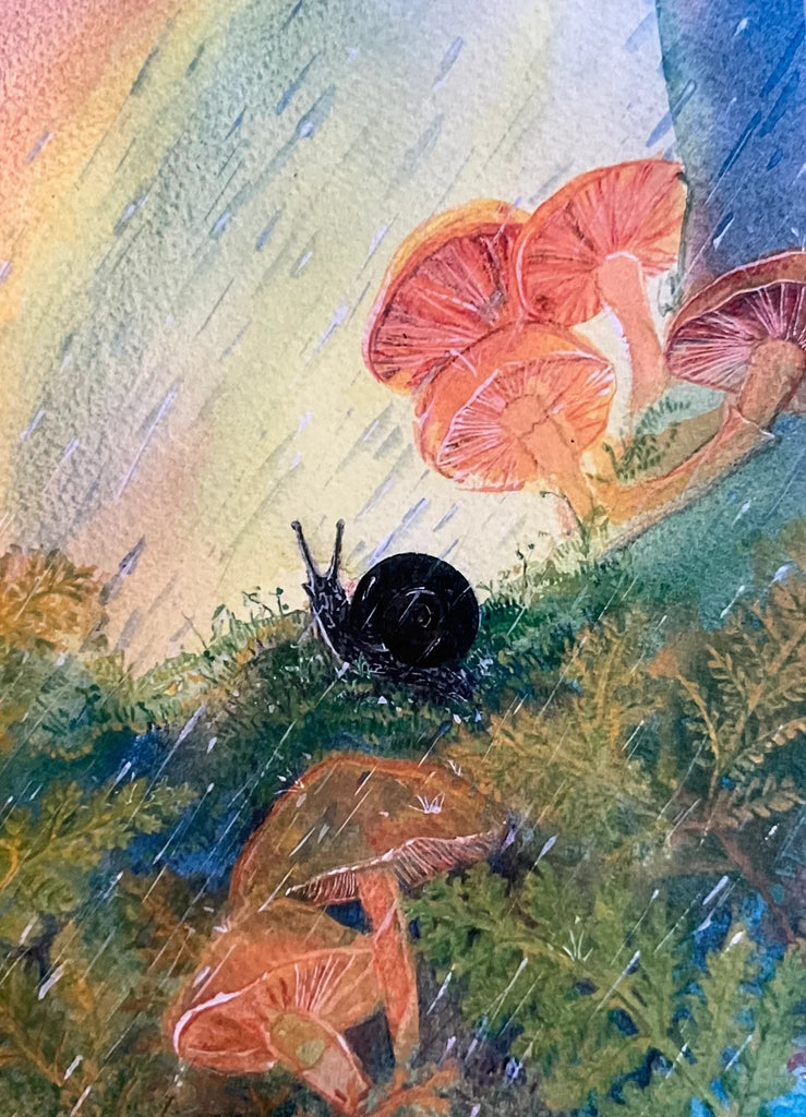 Postcard Otway Black Snail - vendor-unknown - Honeybee Toys