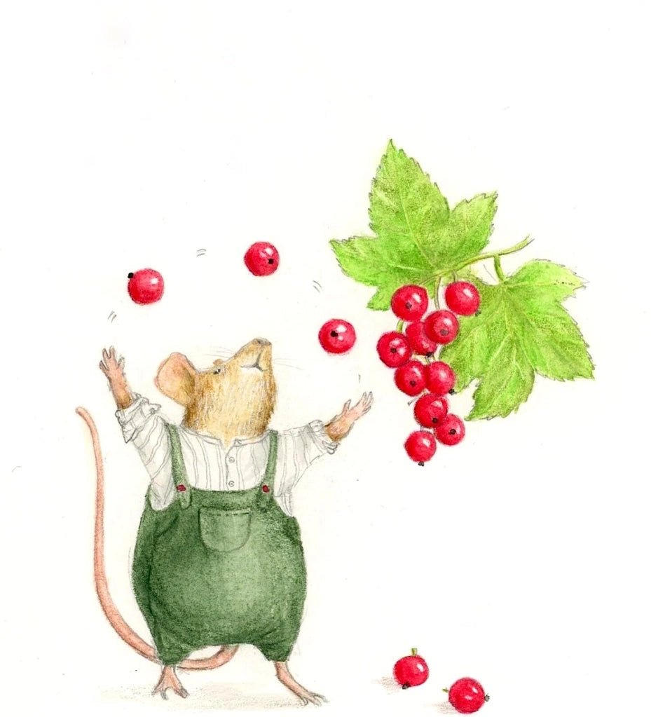 Postcard Redcurrant Mouse - vendor-unknown - Honeybee Toys