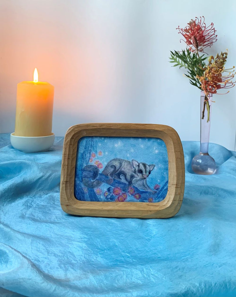 Postcard Winter Sugar Glider - vendor-unknown - Honeybee Toys