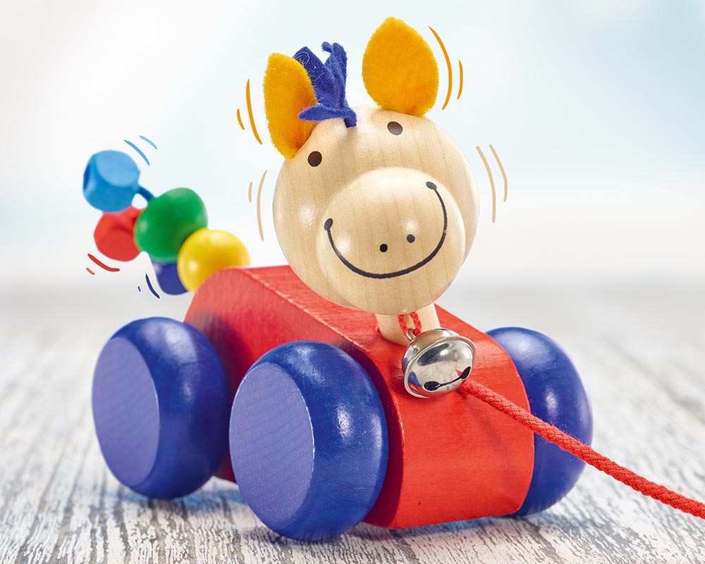 Selecta Pullalong Lilli Horse 40% off (Was $37.80 now $22.68)