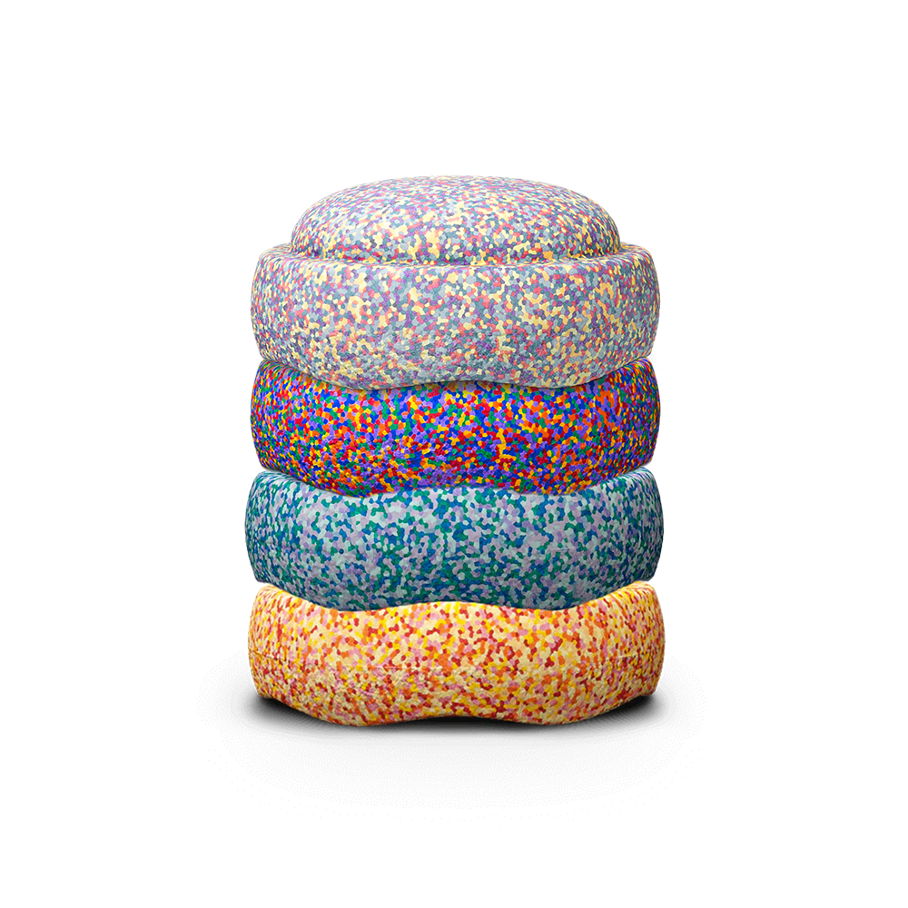 SALE Stapelstein Freckle Set of 4 Multicoloured Stepping Stones: 20+% off - vendor-unknown - Honeybee Toys