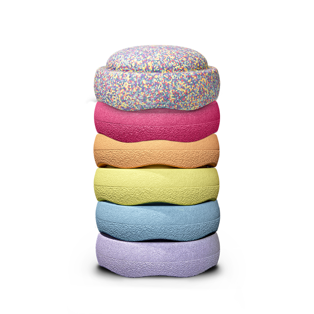 SALE Stapelstein "Pastel Confetti Gelato Set of 6" - 20% off - vendor-unknown - Honeybee Toys