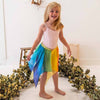 Sarah's Silks Fairy Skirt Rainbow Yellow, Large