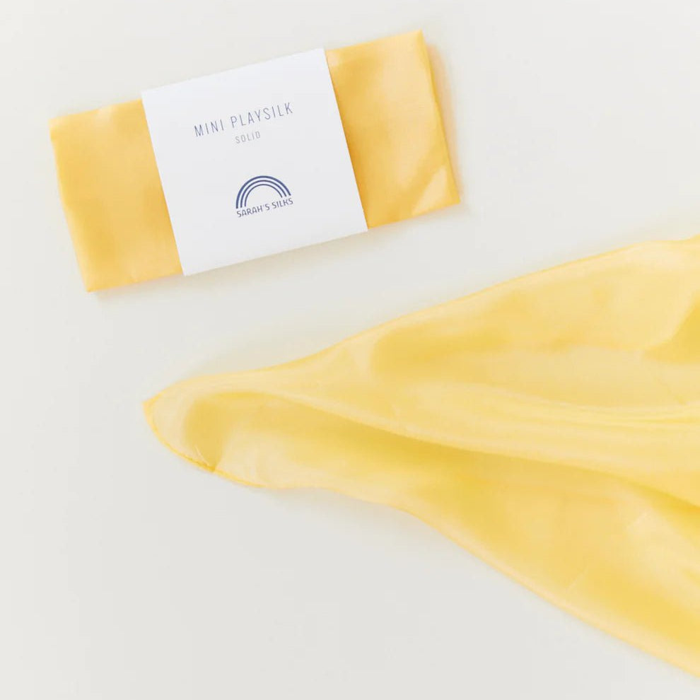Sarah's Silks Mini Playsilk Sunshine - vendor-unknown - Honeybee Toys