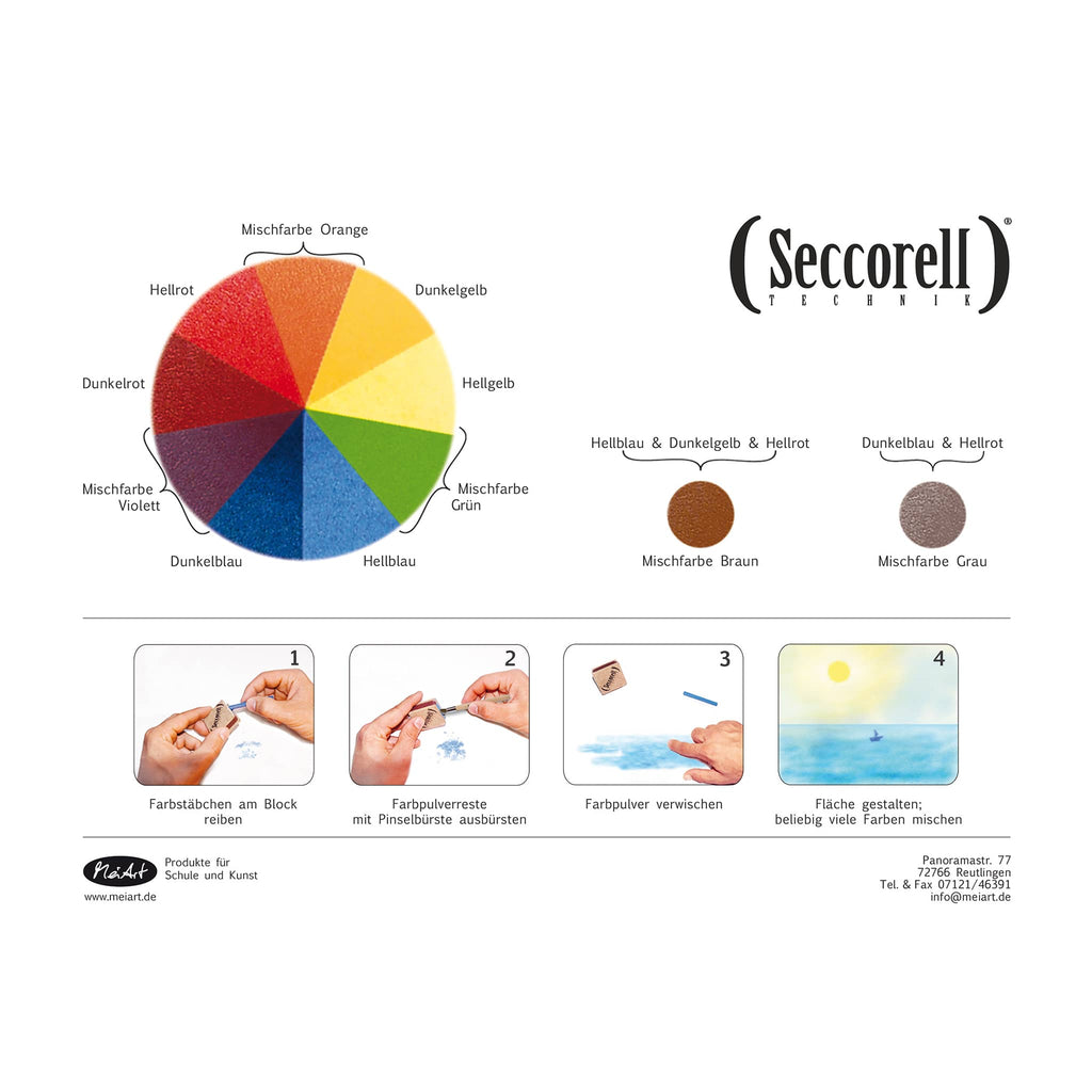 Seccorell Art Colour Mixing Card - vendor-unknown - Honeybee Toys
