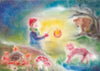 Seccorell Postcard Lantern Child with Animals - vendor-unknown - Honeybee Toys
