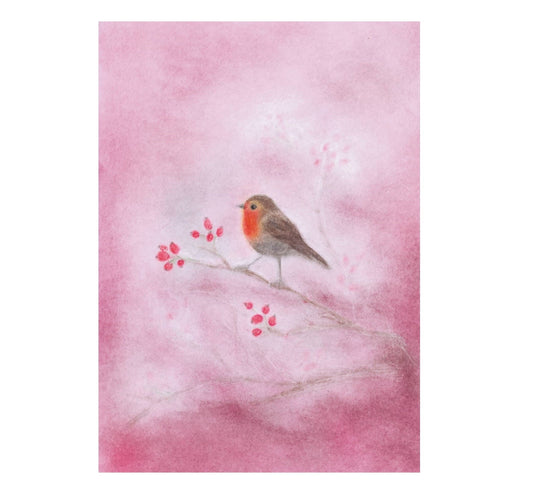 Seccorell Postcard Red Robin - vendor-unknown - Honeybee Toys