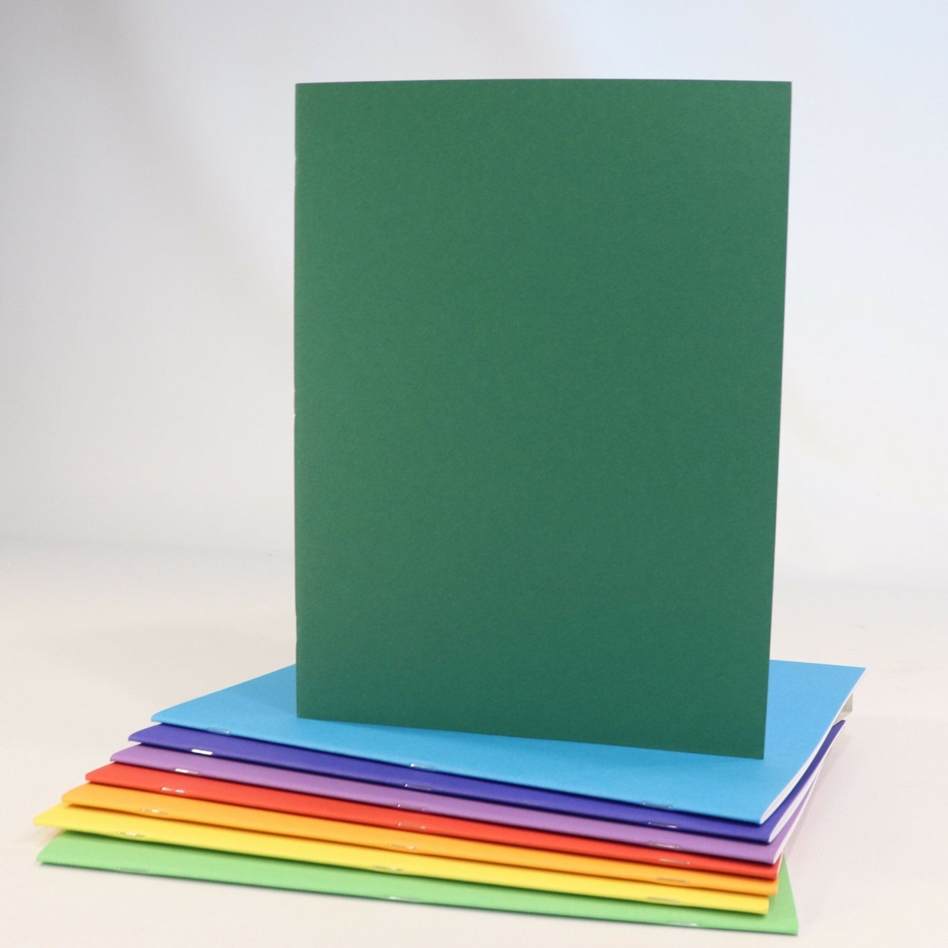 Sedulus A4 Main Lesson Book, Portrait Blank, Dark Green Heavy Cover 110gsm pages, 32pp - vendor-unknown - Honeybee Toys