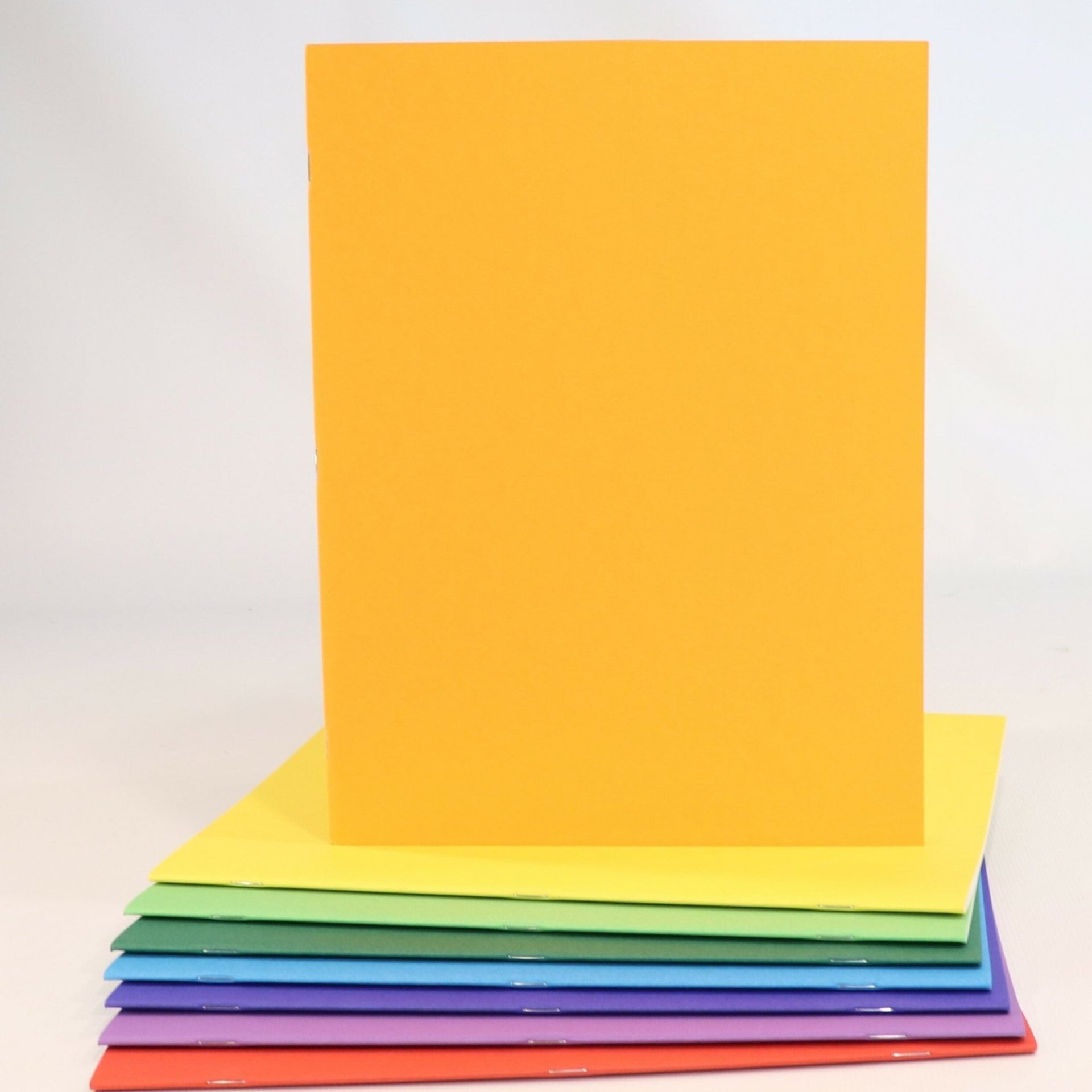 Sedulus A4 Main Lesson Book, Portrait Blank, Orange Heavy Cover 110gsm pages, 32pp - vendor-unknown - Honeybee Toys
