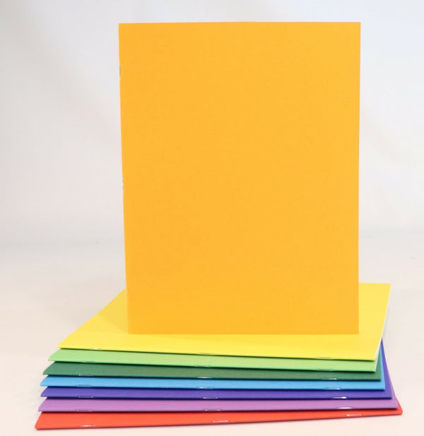 Sedulus A4 Main Lesson Book, Portrait Blank, Orange Heavy Cover 110gsm pages, 32pp