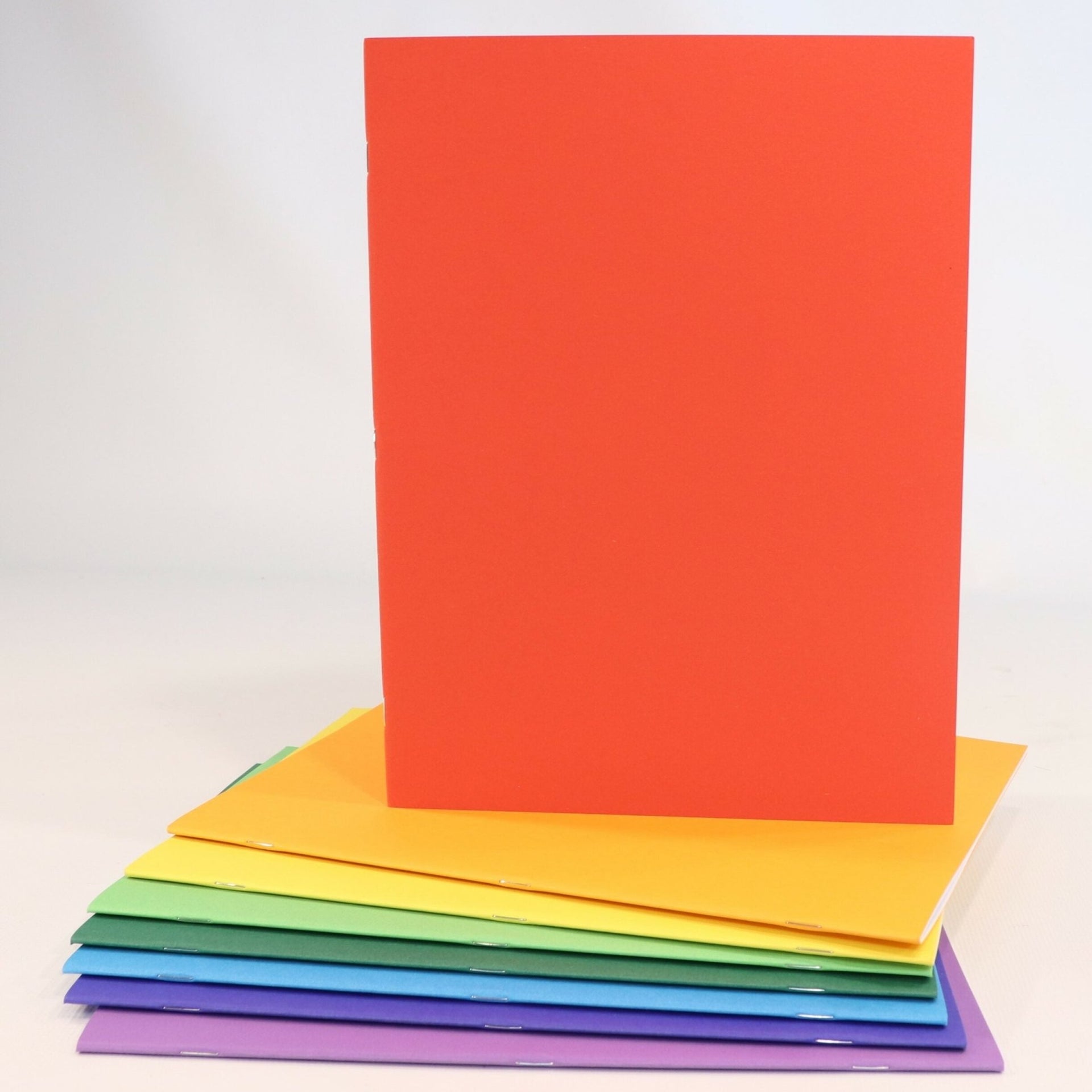 Sedulus A4 Main Lesson Book, Portrait Blank, Red Heavy Cover 110gsm pages, 32pp - vendor-unknown - Honeybee Toys