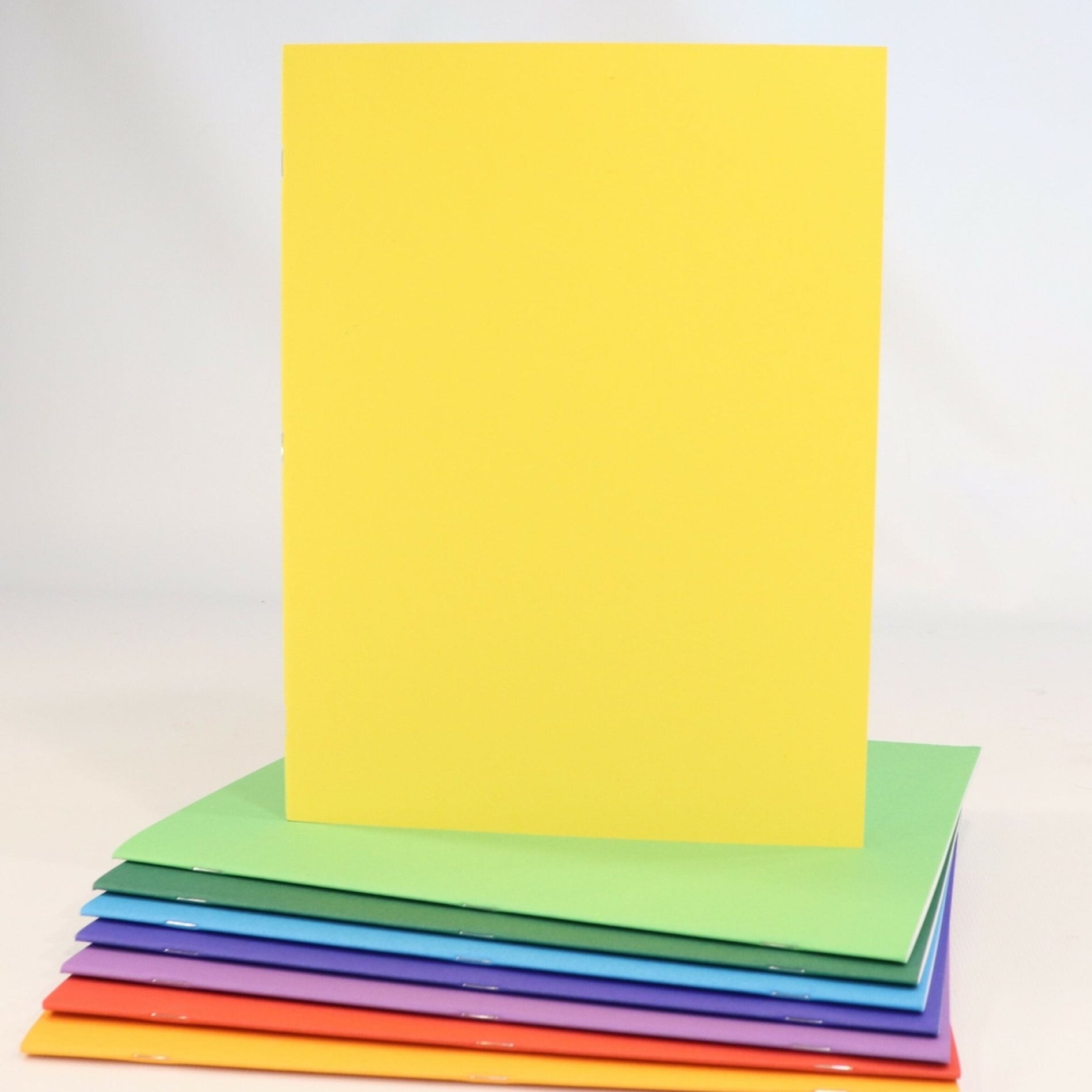 Sedulus A4 Main Lesson Book, Portrait Blank, Yellow Heavy Cover 110gsm pages, 32pp - vendor-unknown - Honeybee Toys