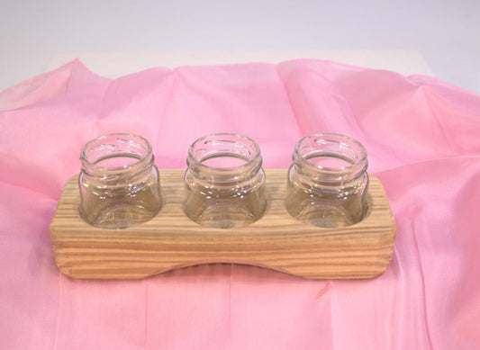 Sedulus Artisan Paint Jar Holder with 3 Jars - vendor-unknown - Honeybee Toys