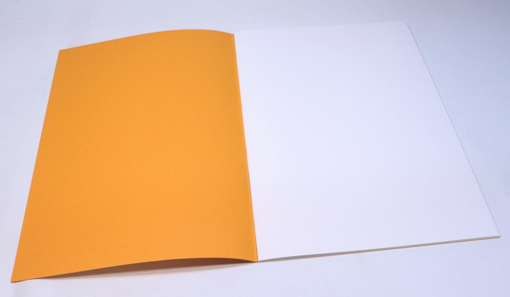 Sedulus Main Lesson Book A3 Portrait Orange w Tissue - vendor-unknown - Honeybee Toys