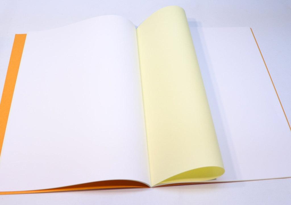 Sedulus Main Lesson Book A3 Portrait Orange w Tissue - vendor-unknown - Honeybee Toys