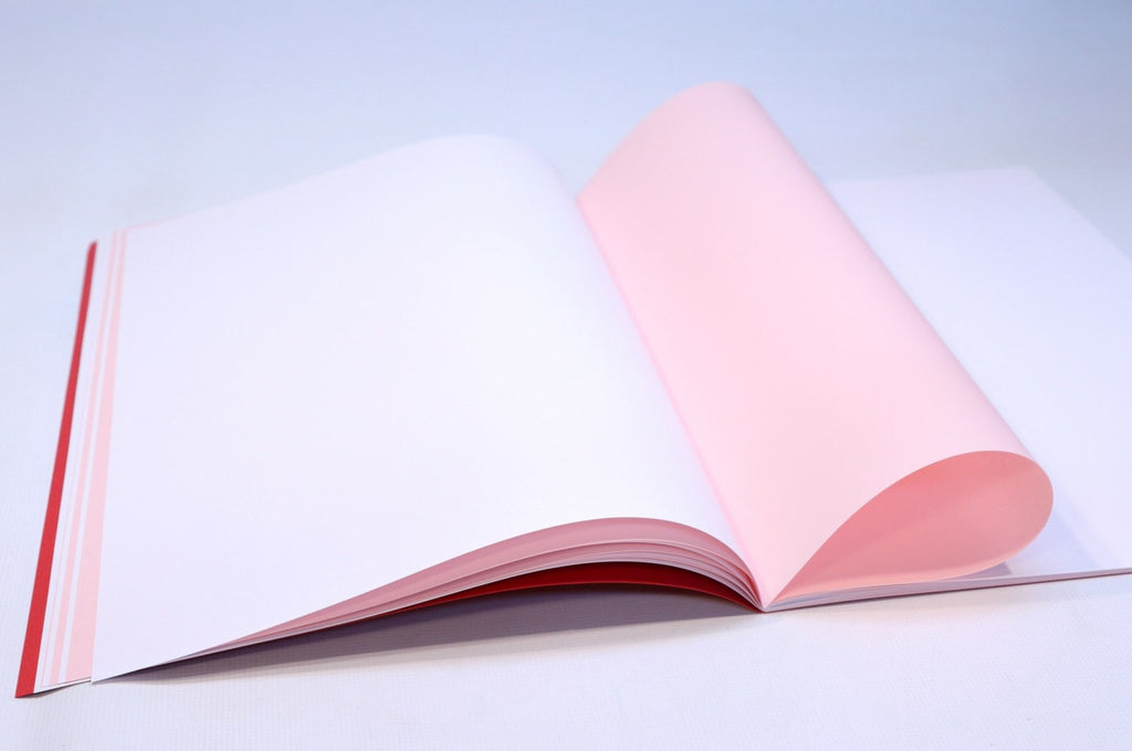 Sedulus Main lesson Book A3 Portrait Red w Tissue - vendor-unknown - Honeybee Toys