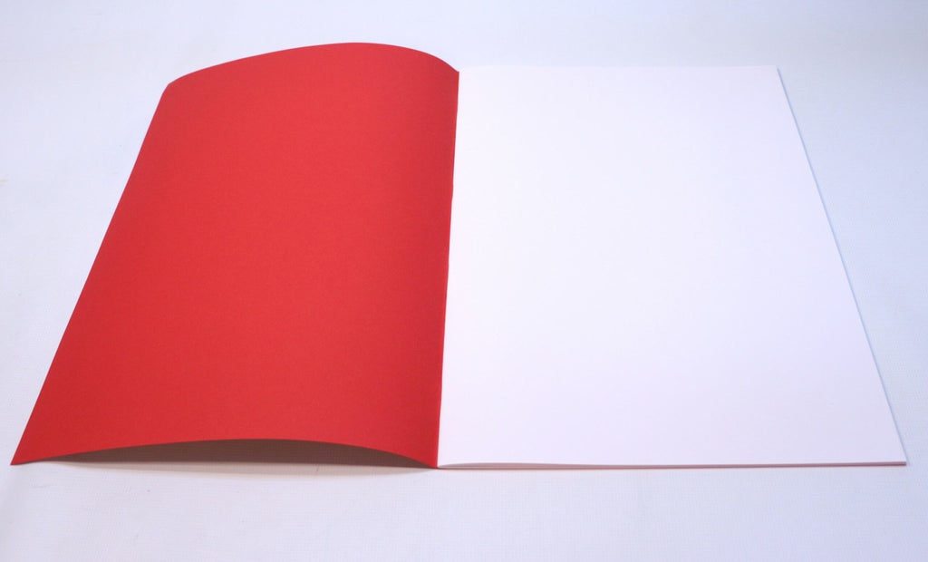 Sedulus Main lesson Book A3 Portrait Red w Tissue - vendor-unknown - Honeybee Toys