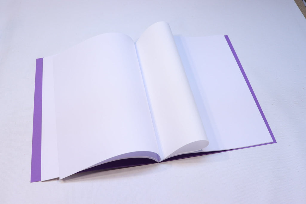 Sedulus Main Lesson Book A3 Portrait Violet with Tissue paper - Honeybee Toys - Honeybee Toys
