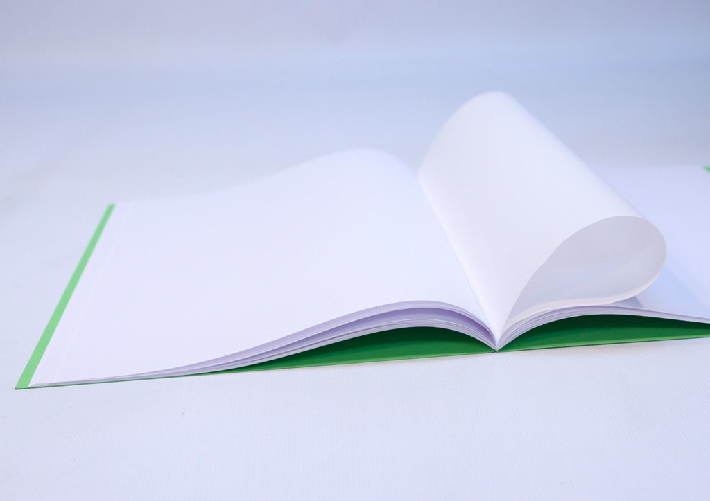 Sedulus Main Lesson Book Oversize A4 Green w Tissue - vendor-unknown - Honeybee Toys
