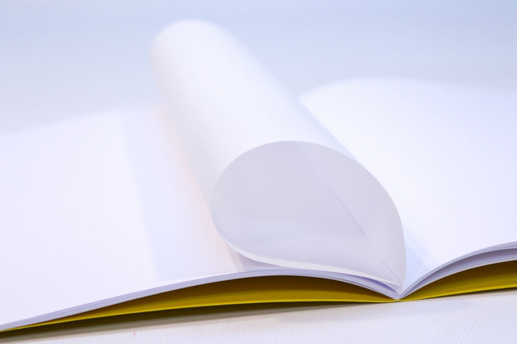 Sedulus Main Lesson Book Oversize A4 Yellow w Tissue - vendor-unknown - Honeybee Toys
