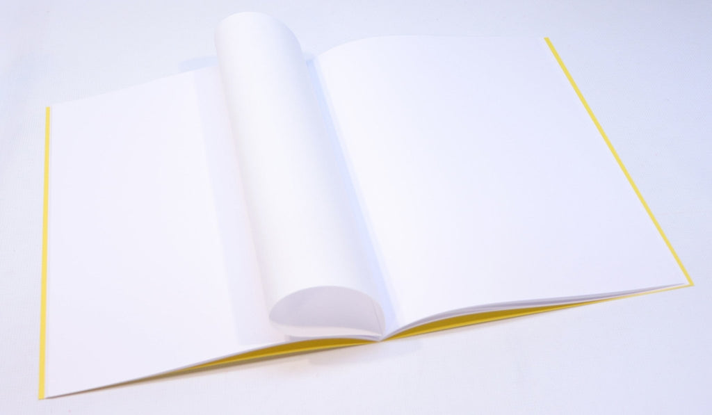 Sedulus Main Lesson Book Oversize A4 Yellow w Tissue - vendor-unknown - Honeybee Toys