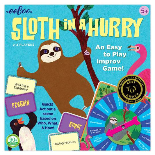 eeBoo Sloth in a Hurry Board Game