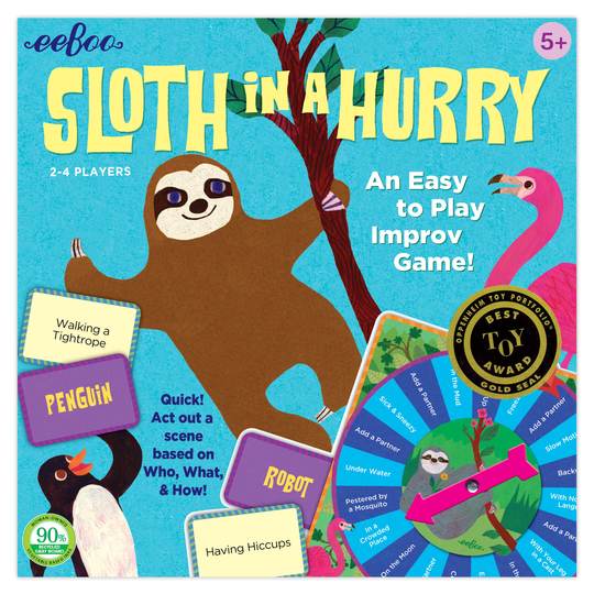 eeBoo Sloth in a Hurry Board Game