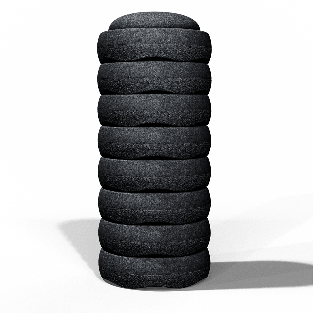 Stapelstein Mono Set of 8 (Black), SALE 25% OFF - vendor-unknown - Honeybee Toys