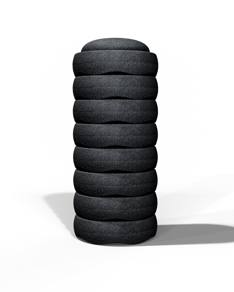 Stapelstein Mono Set of 8 (Black), SALE 25% OFF - vendor-unknown - Honeybee Toys