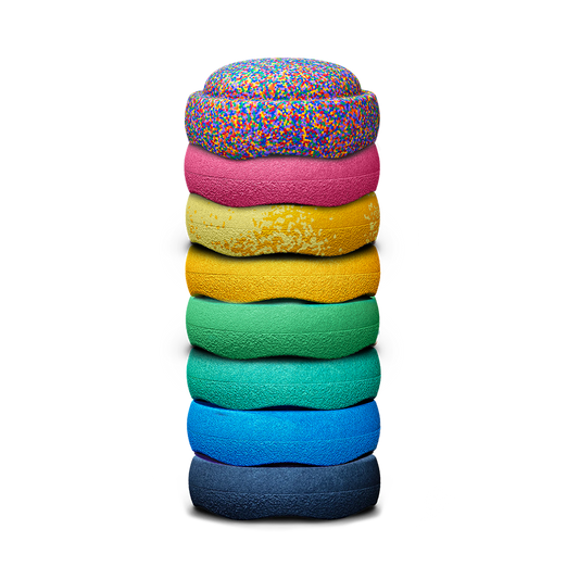 Stapelstein Multicoloured 8 Set with Confetti & Wattle Limited editon over 25% off - vendor-unknown - Honeybee Toys