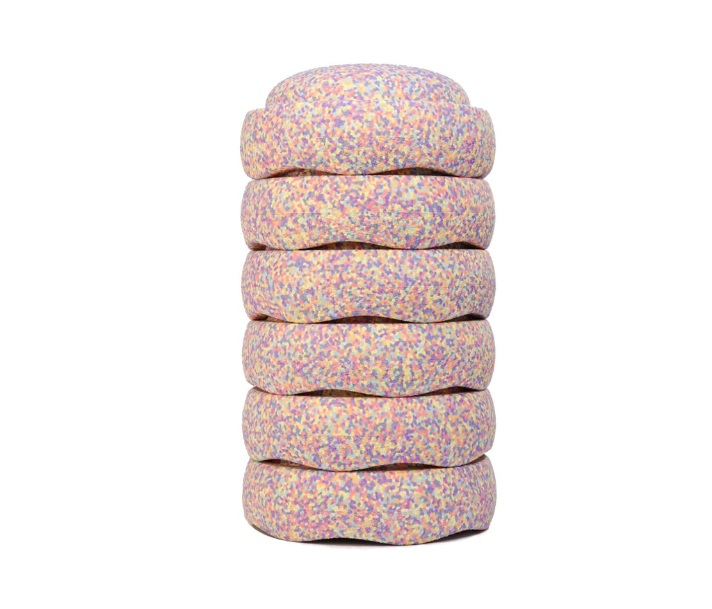 Stapelstein Pastel Confetti Set of 6 Stones, SALE 25% OFF - vendor-unknown - Honeybee Toys