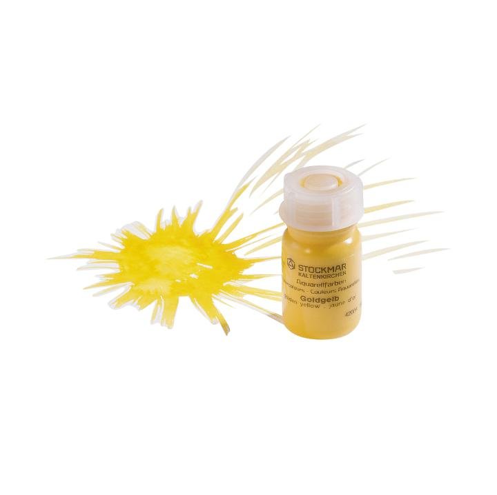 Stockmar Paint 20 ml Circle Yellow - vendor-unknown - Honeybee Toys