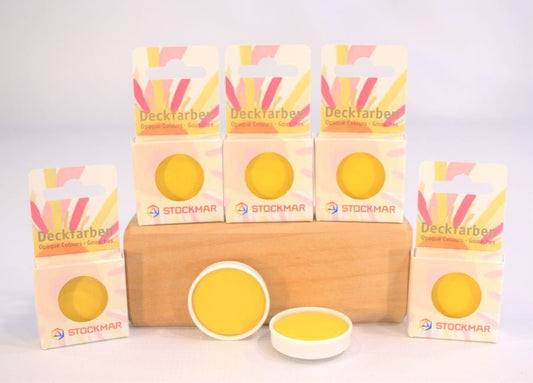 Stockmar Paint Well Opaque Lemon Yellow - vendor-unknown - Honeybee Toys