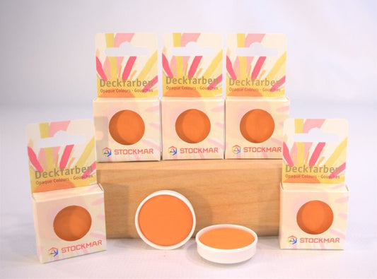 Stockmar Paint Well Opaque Orange - vendor-unknown - Honeybee Toys