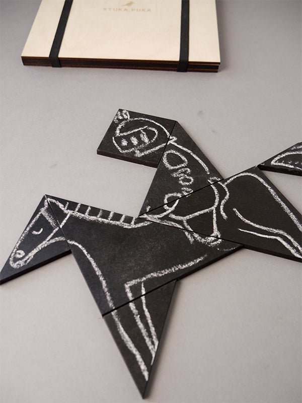 Stuka Puka Tangram Magnetic Puzzle - vendor-unknown - Honeybee Toys