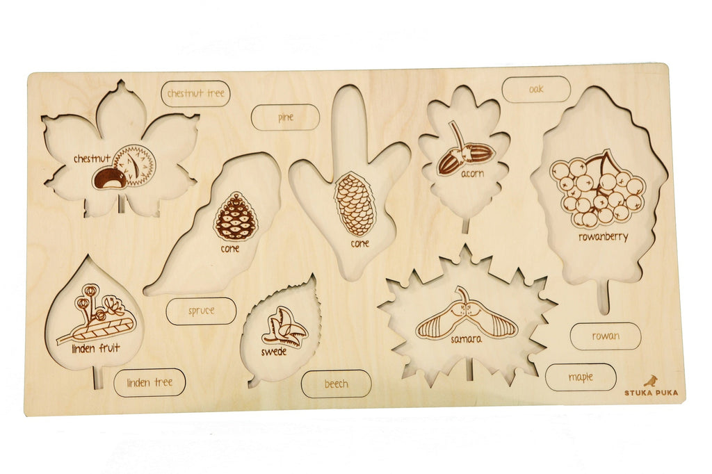 Stuka Puka What Falls From the Trees Puzzle - vendor-unknown - Honeybee Toys
