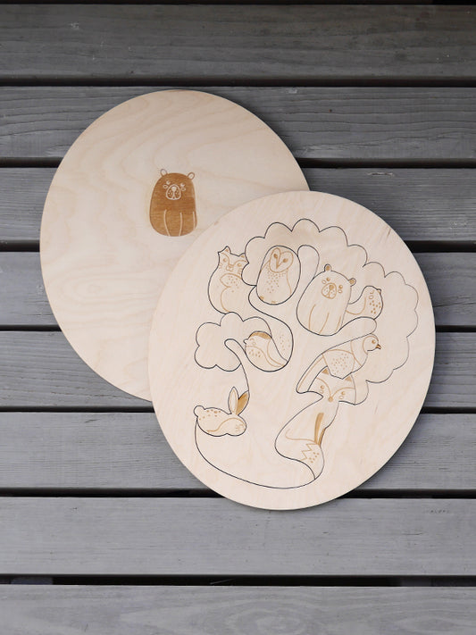 Stuka Puka Forest Friends wooden puzzle