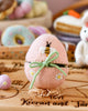 Tara Treasures Felt Egg Cover-Peach with Bee Motif - vendor-unknown - Honeybee Toys