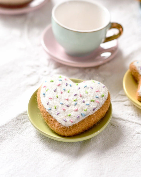 Tara Treasures Felt Heart Icing Cookie with Sprinkles